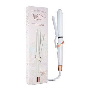 Hautness 3Inone Multistyler Flat Iron & Curling System